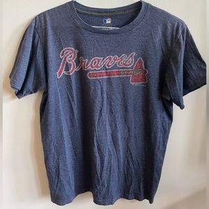 MLB Atlanta Braves ring spun soft 50/50 baseball T-shirt